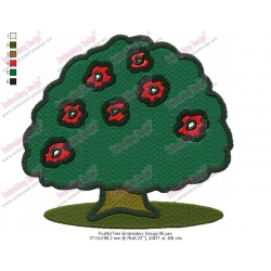 Fruitful Tree Embroidery Design 05